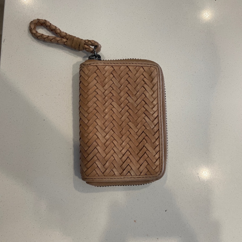 Latico  card leather woven wallet